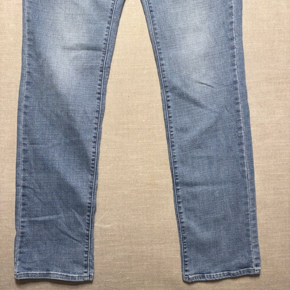 Levis 505 Straight Leg Long Tall Denim Jeans Womens Size 6 28Wx34L - Picture 8 of 9